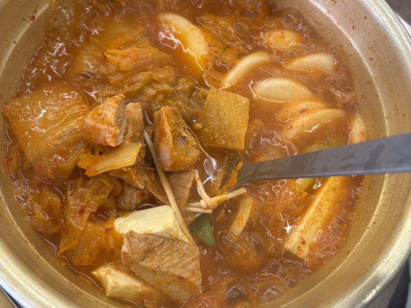 개포 제주그집 흑돼지김치찌개 김치찌개 완성판